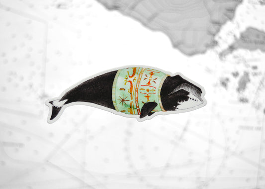 Sweater Weather Bowhead Whale sticker