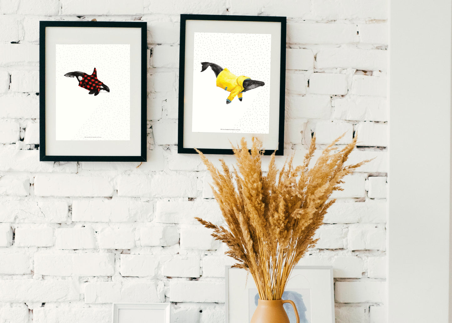 8.5"x11" Humpback Rain Jacket Wet Coast