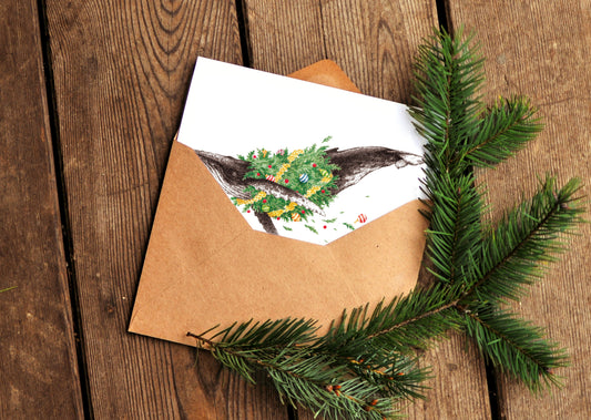 Decorator Humpback Whale Greeting Card