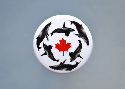 Maple Whale Button