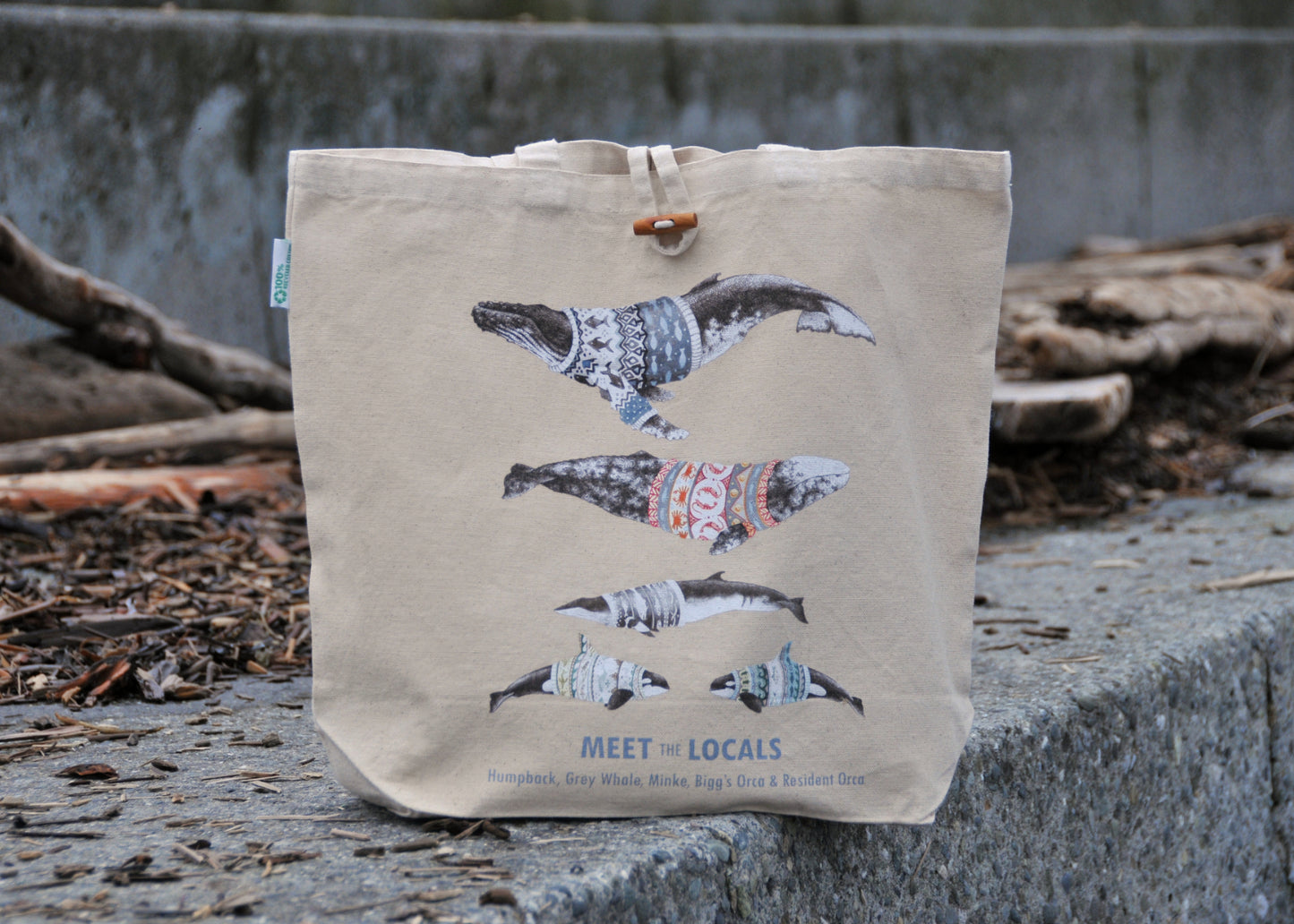 'Meet the Locals' Canvas Tote