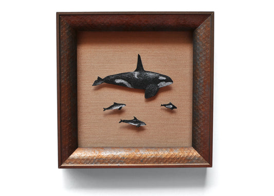 Mezzo Forte (ink mounted on silk)