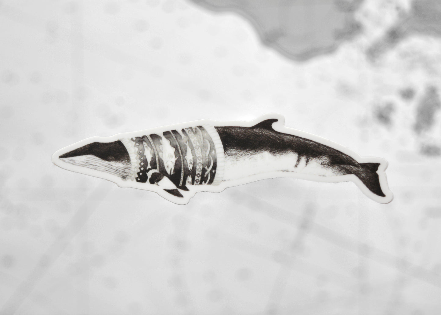 Sweater Weather Minke Whale sticker