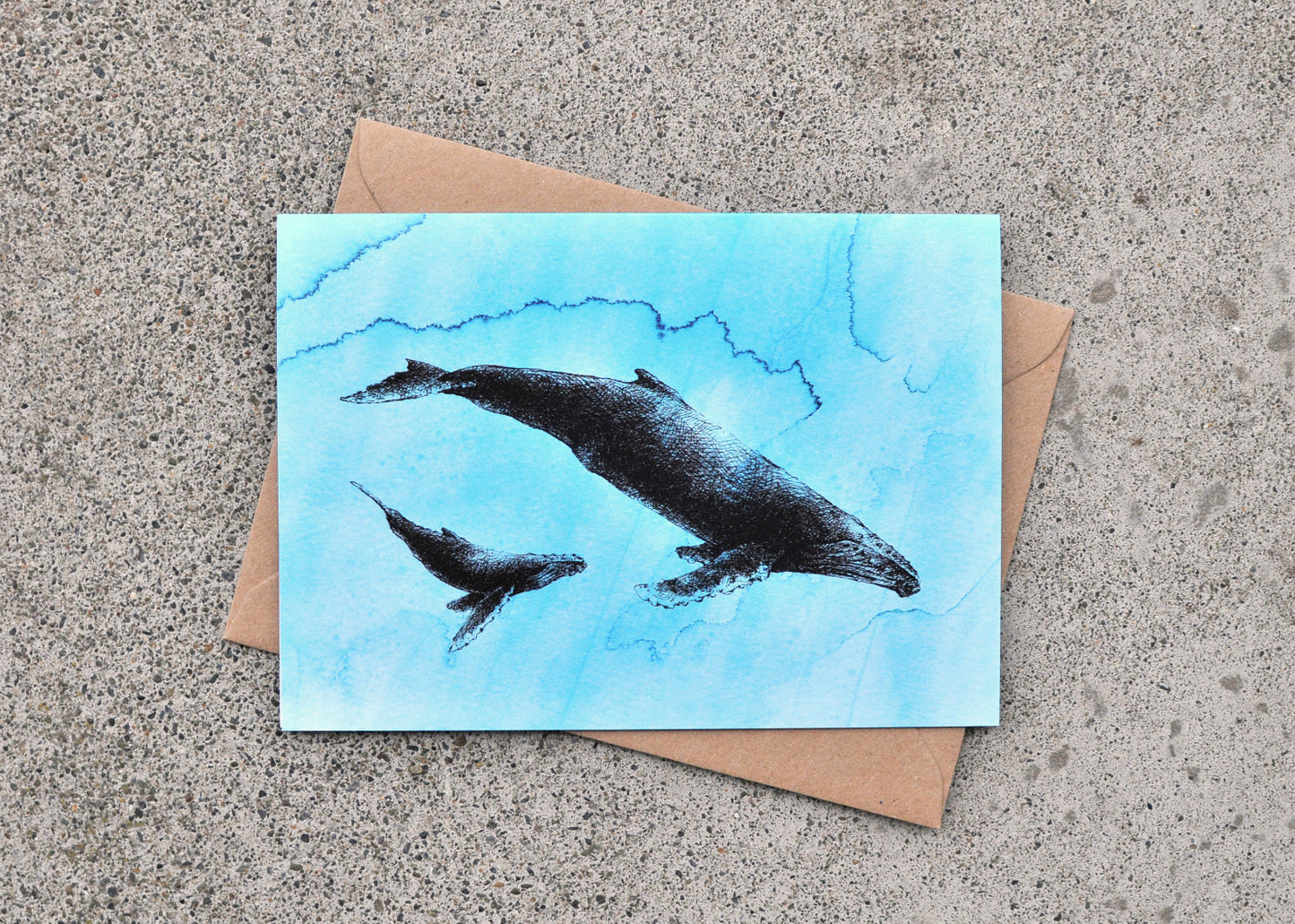 Humpback Whale Greeting Card - Ocean Series