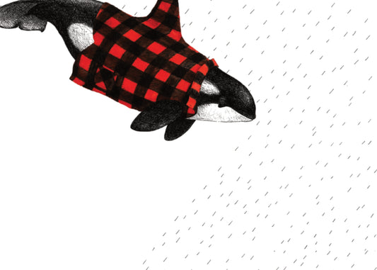 8.5"x11" Orca Plaid Wet Coast