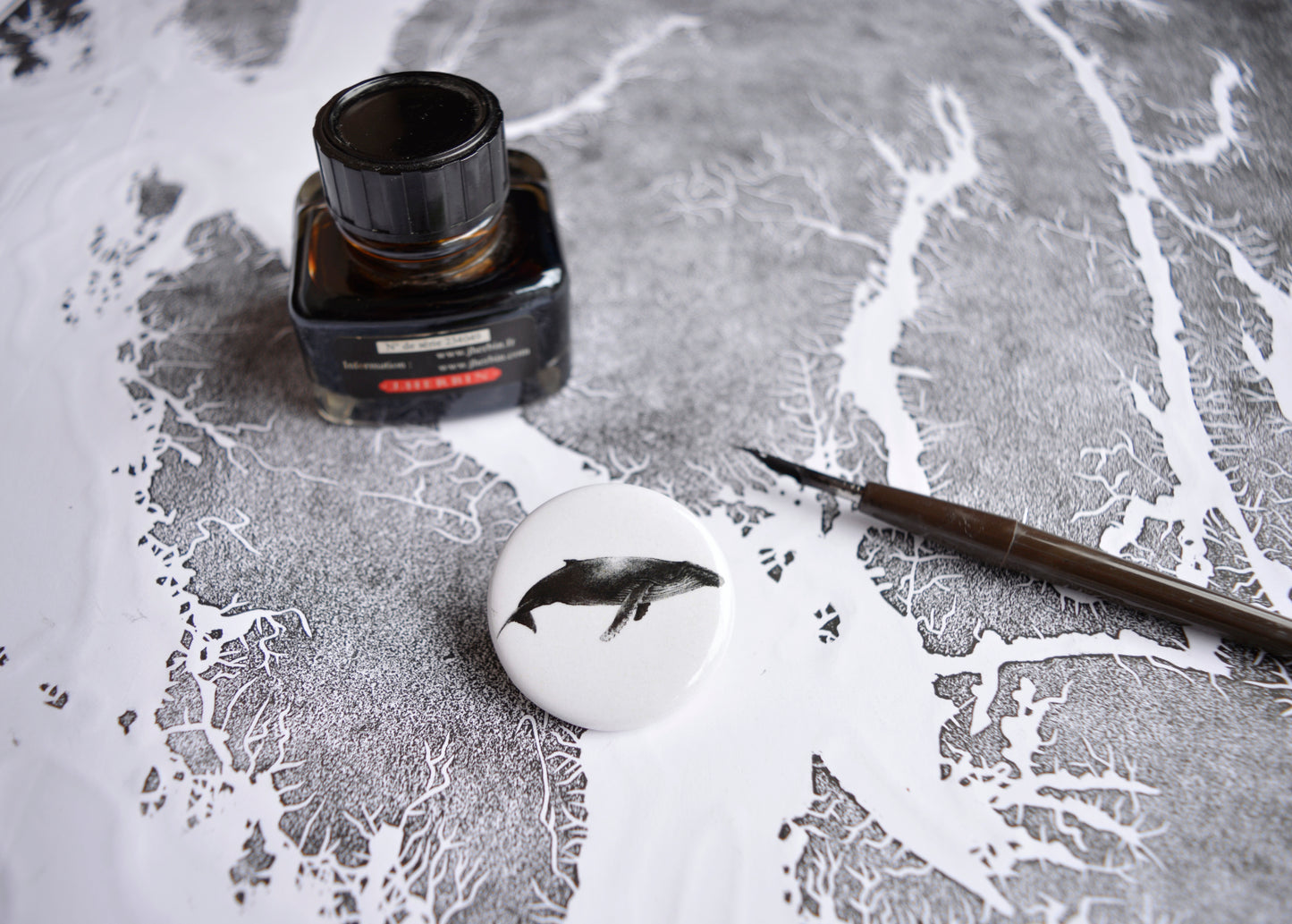 Humpback Whale Button