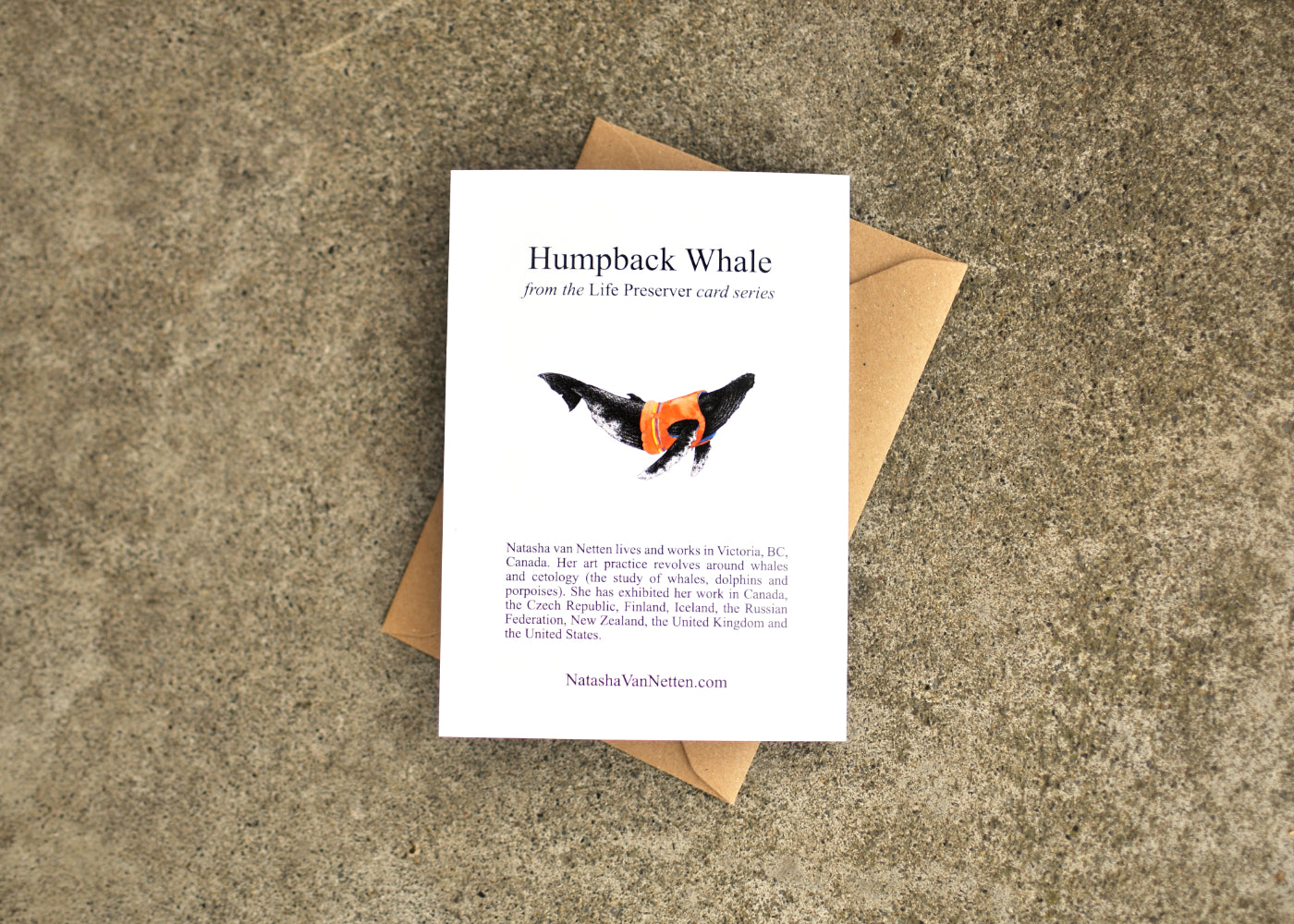 Life Preserver Humpback Whale Greeting Card