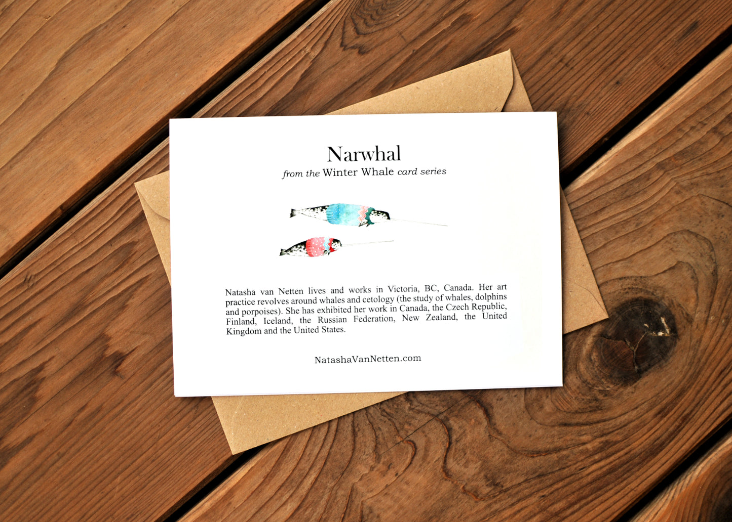 Narwhal Sweater Greeting Card