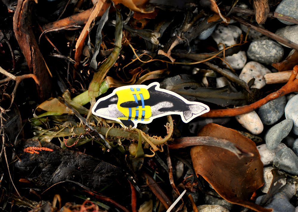 Life Preserver Orca Sticker
