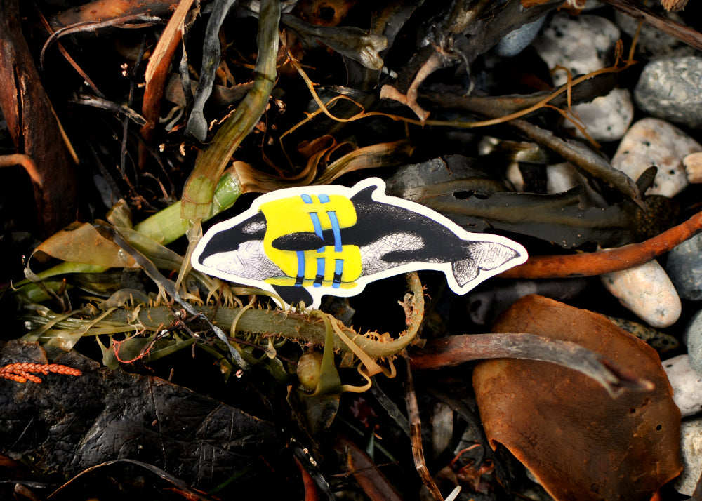 Life Preserver Orca Sticker