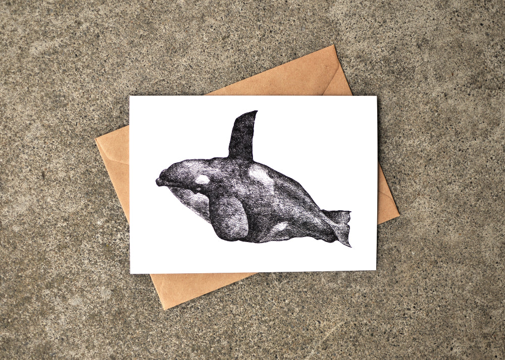 Typhlosis Orca Greeting Card