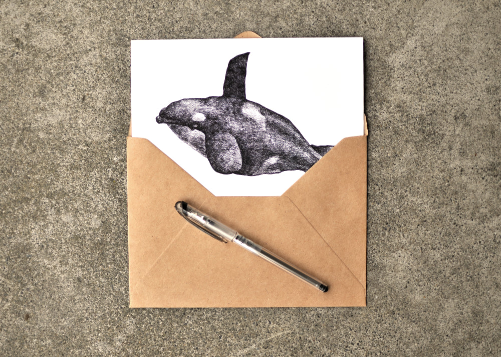 Typhlosis Orca Greeting Card