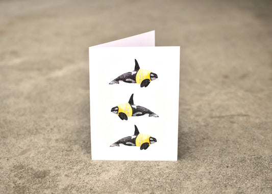 Water Safety Orca Greeting Card