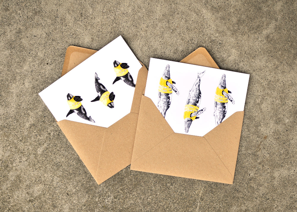 Water Safety Orca Greeting Card