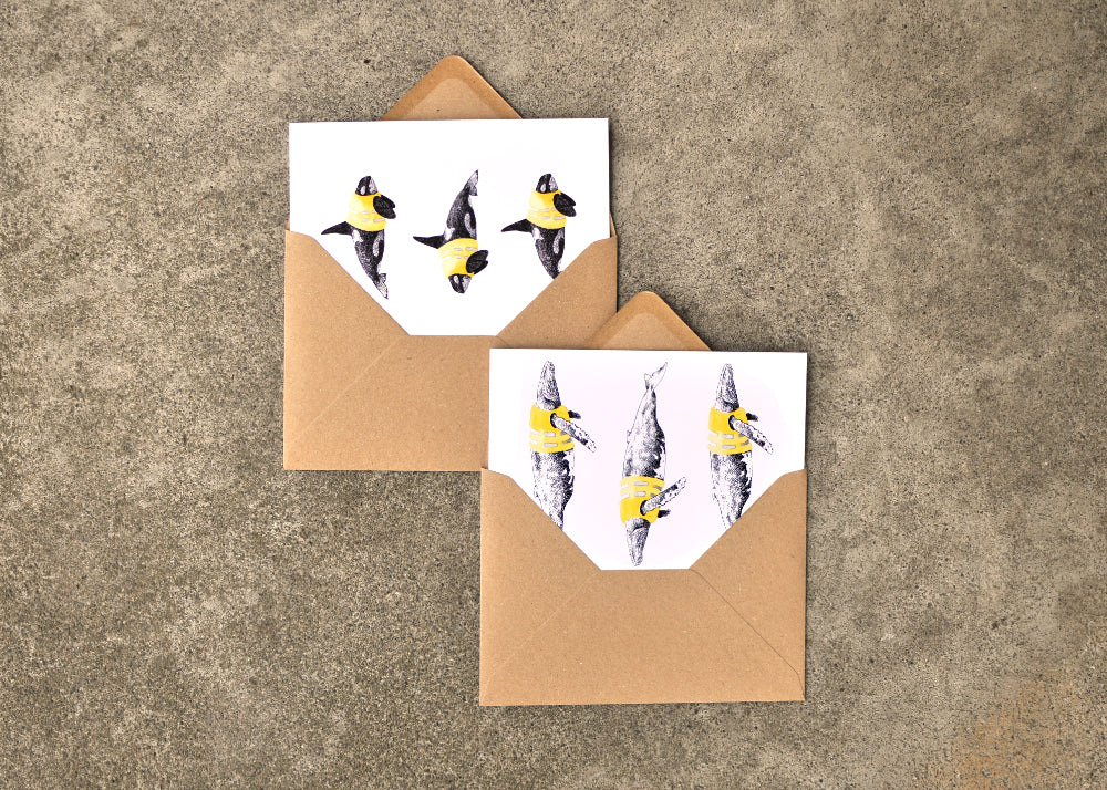 Water Safety Humpback Whale Greeting Card