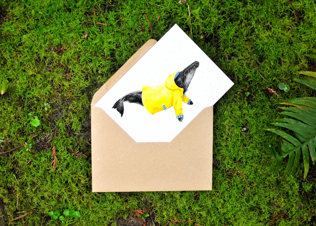 Wet Coast Humpback Greeting Card