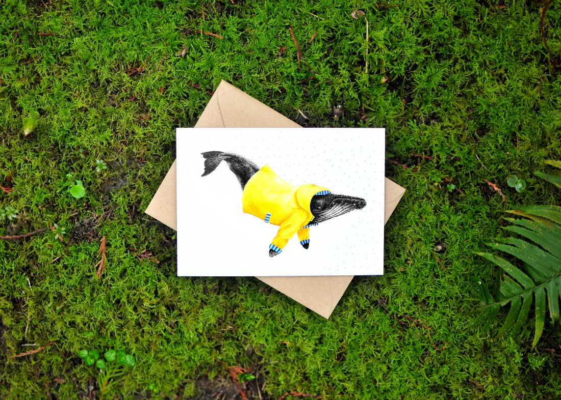 Wet Coast Humpback Greeting Card