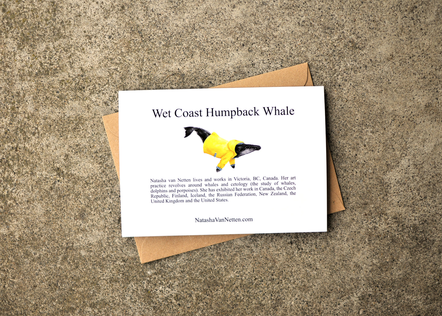 Wet Coast Humpback Greeting Card