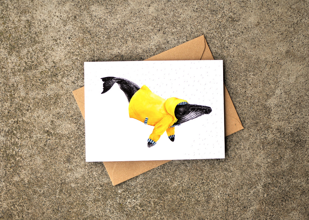 Wet Coast Humpback Greeting Card