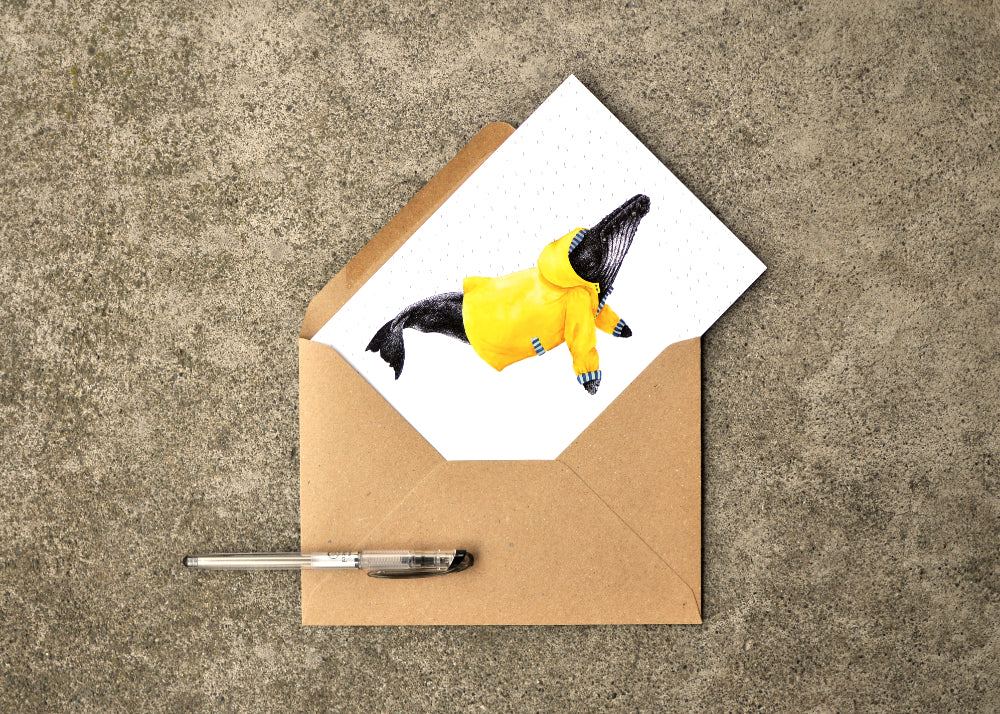 Wet Coast Humpback Greeting Card