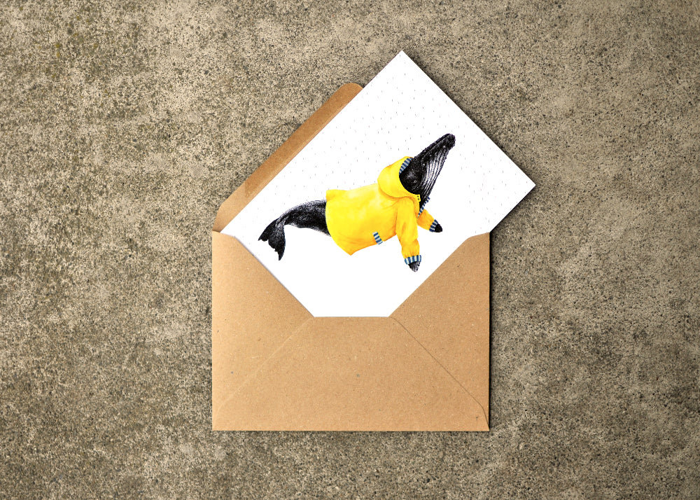 Wet Coast Humpback Greeting Card