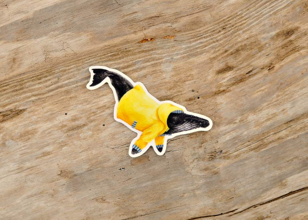 Wet Coast Humpback Whale Sticker