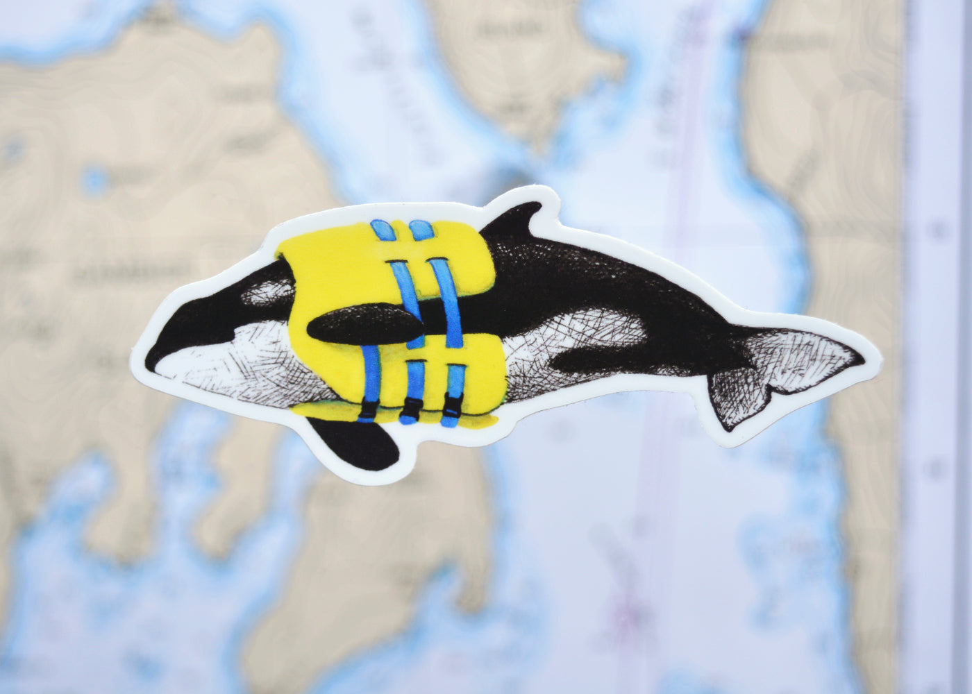 Life Preserver Orca Sticker