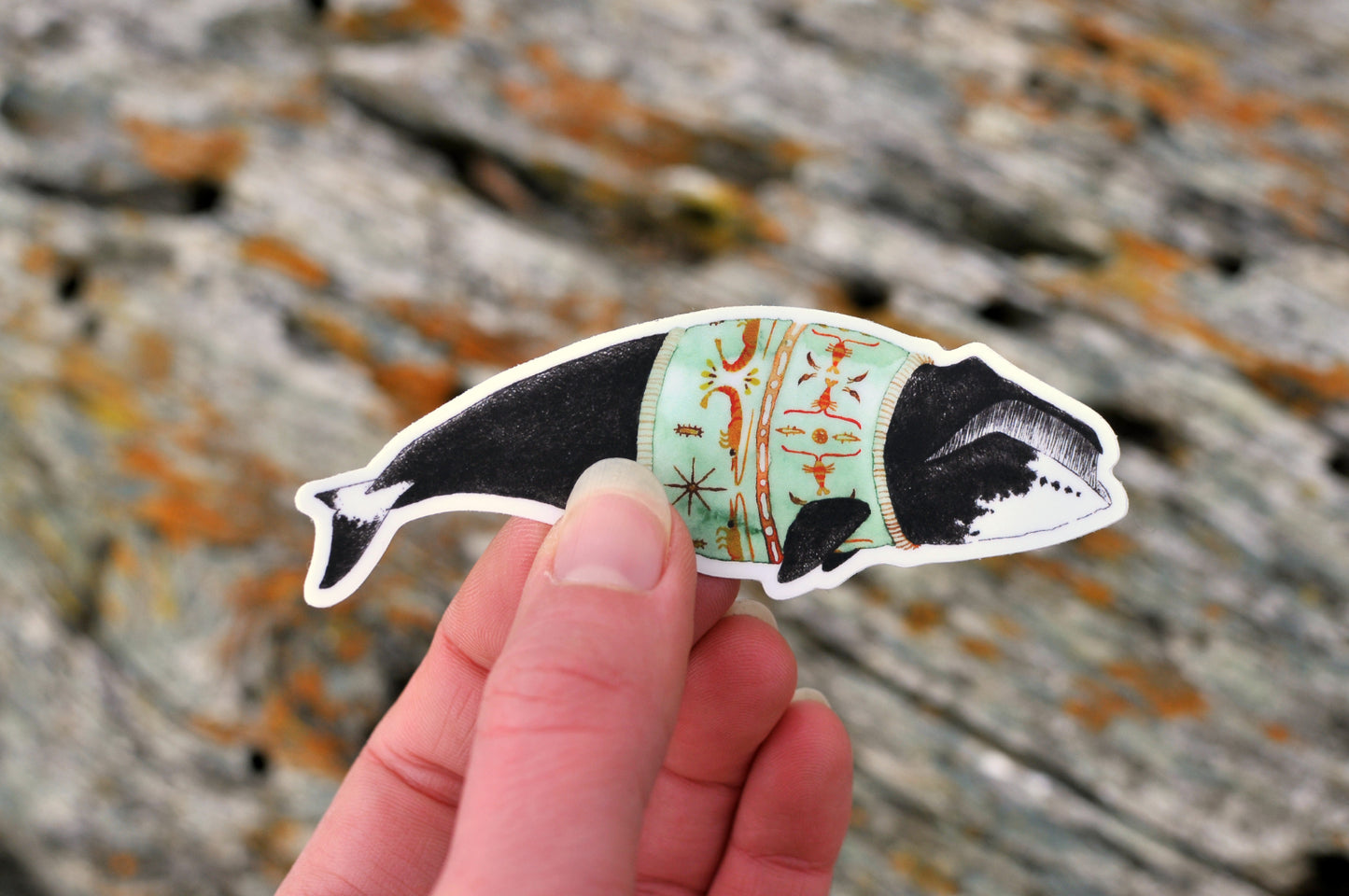 Sweater Weather Bowhead Whale sticker
