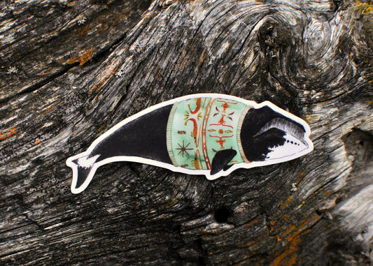 Sweater Weather Bowhead Whale sticker