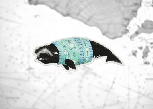 Sweater Weather Right Whale sticker