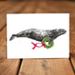 Decorator Grey Whale Greeting Card
