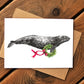 Decorator Grey Whale Greeting Card