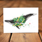 Decorator Humpback Whale Greeting Card