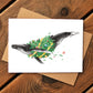 Decorator Humpback Whale Greeting Card