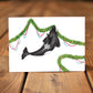 Decorator Orca Greeting Card