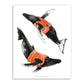 11"x14" Lifejacket Humpbacks