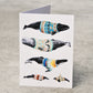 Mountain Whales Sweater Weather Greeting Card