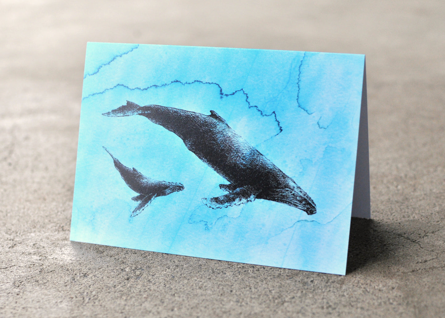 Humpback Whale Greeting Card - Ocean Series