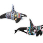 Space Orca Sweater Set of Two Stickers