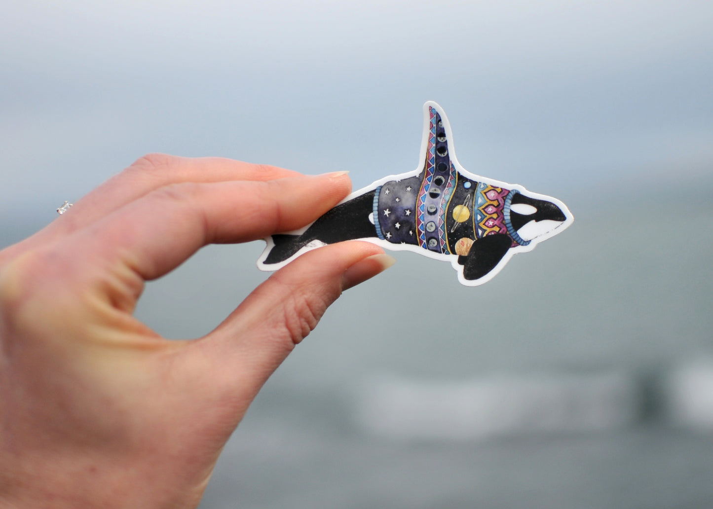 Lunar Orca Sweater Sticker