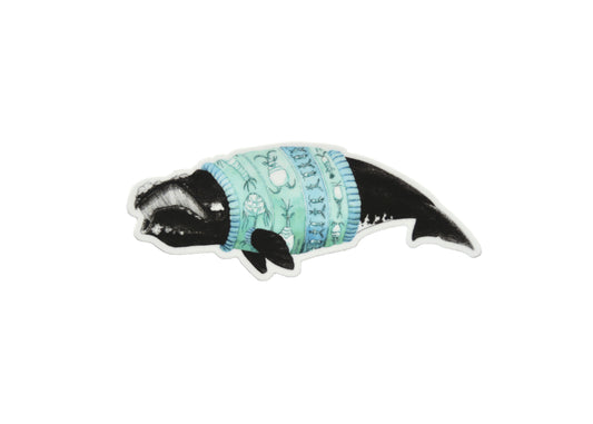 Sweater Weather Right Whale sticker