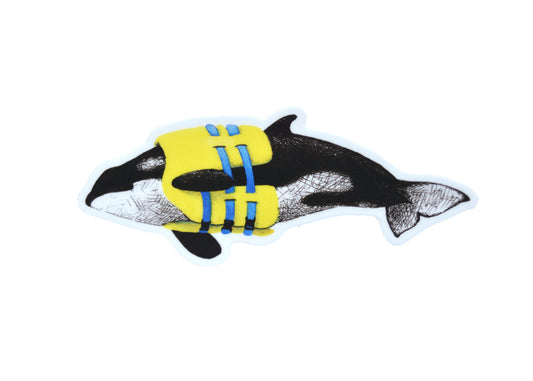 Life Preserver Orca Sticker