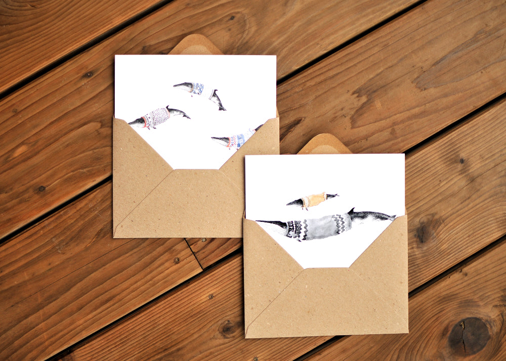 Cocoon Whale Greeting Card Set