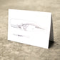 X-Ray Sperm Whale & Squid Greeting Card