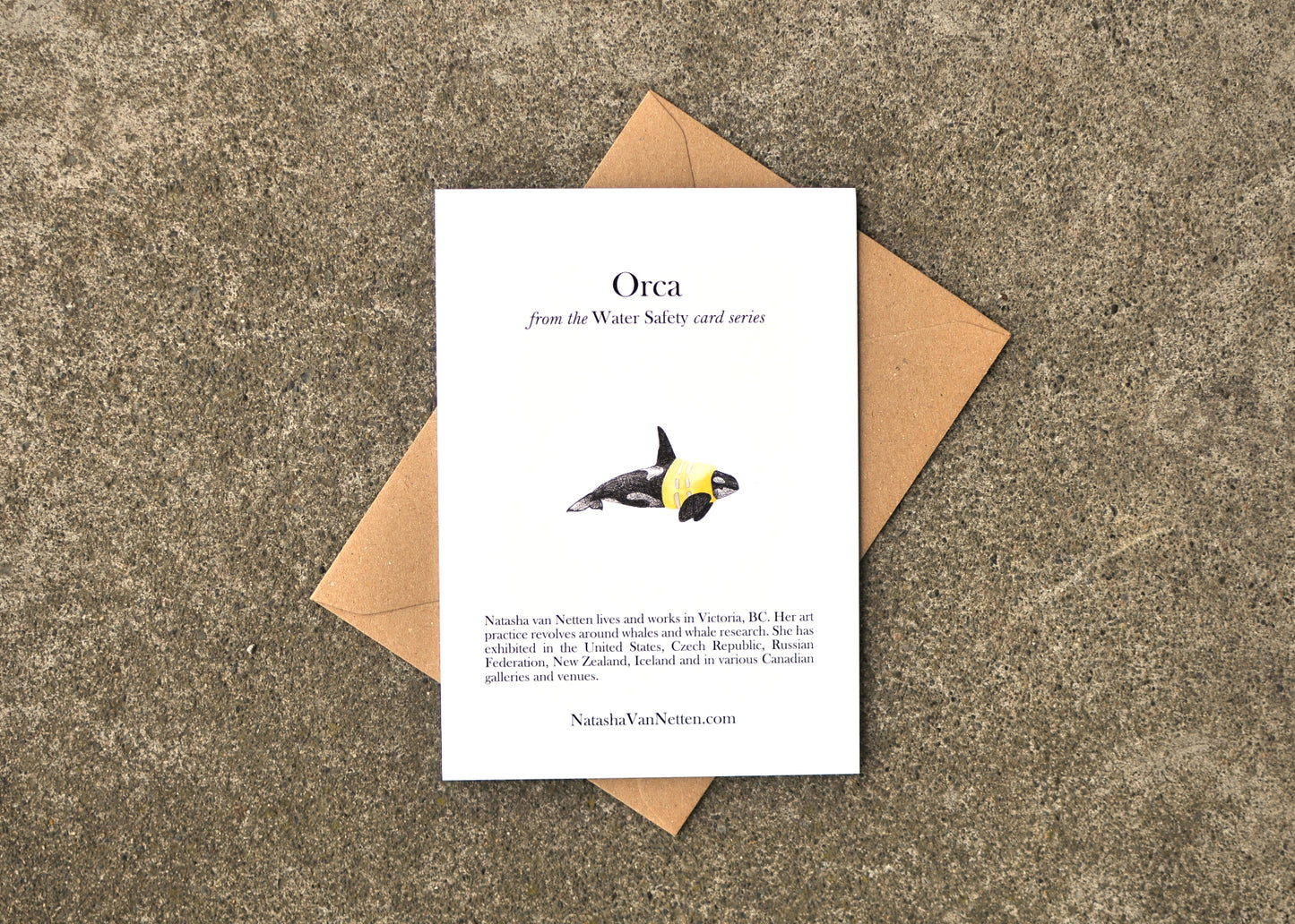 Water Safety Orca Greeting Card