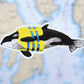 Life Preserver Orca Sticker